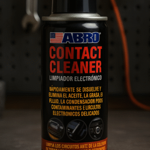 Limpiacontactos ABRO 7 oz – Spray limpiador electrónico para circuitos y componentes eléctricos