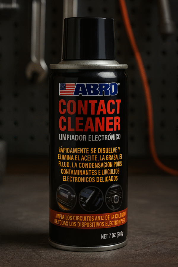 Limpiacontactos ABRO 7 oz – Spray limpiador electrónico para circuitos y componentes eléctricos