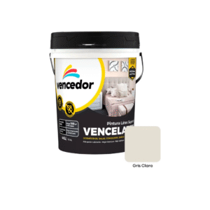 PINTURA SUPERIOR VENCELATEX MATE GRIS CLARO - VENCEDOR