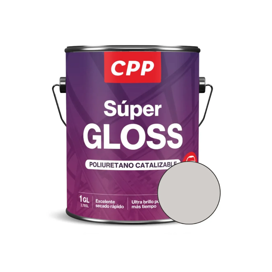 ESMALTE SUPER GLOSS POLIURETANO CATALIZABLE GRIS CLARO - CPP