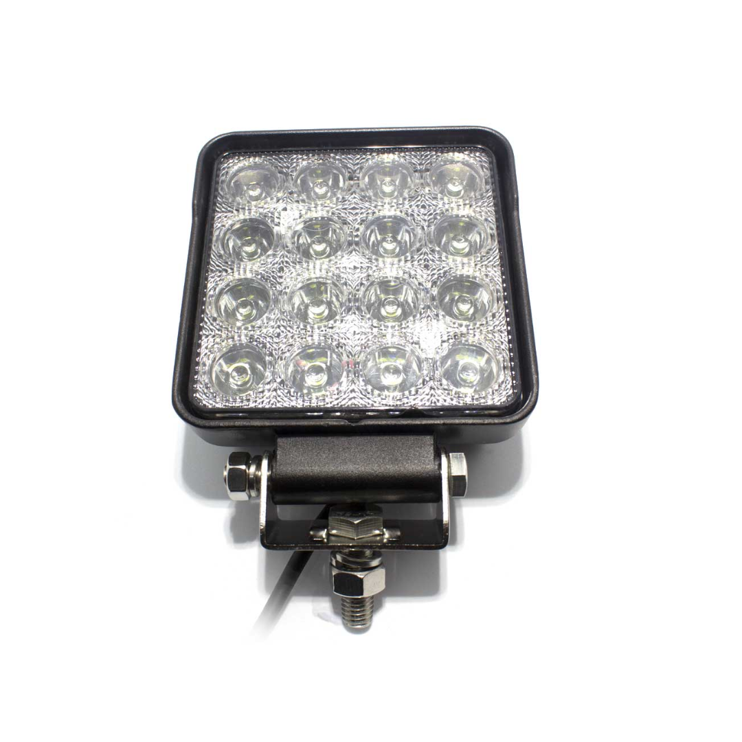 FARO LED CUADRADO 16 LEDS 25W 10-30VDC 2000 LUMENES IP67 HELLA