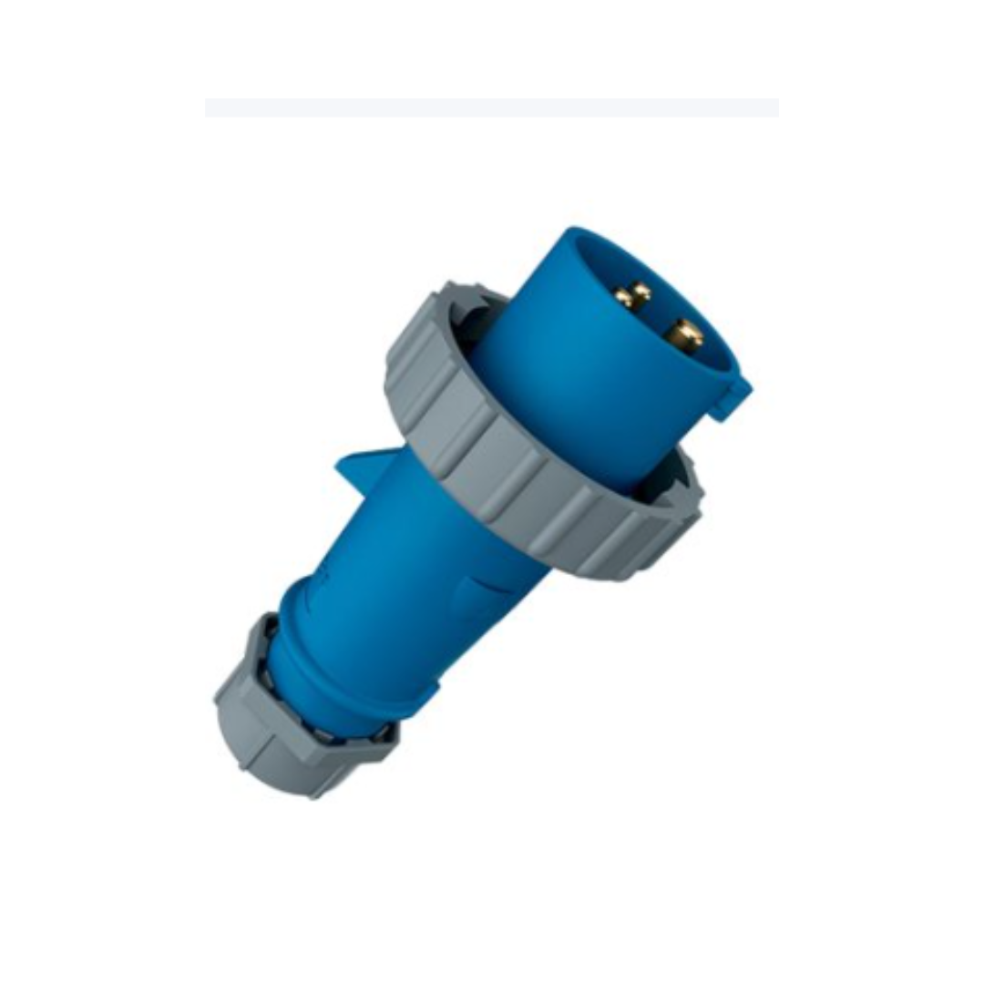 ENCHUFE 32AMP 2P+T 250V AZUL 6H IP67 MARCA MENNEKES