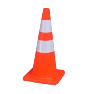 Cono de seguridad de 70 cm c/2 cintas reflectivas