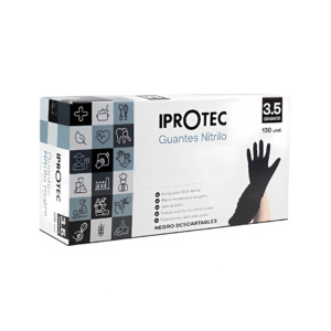 GUANTE NITRILO DESCARTABLE PACK X100 EN TALLA L