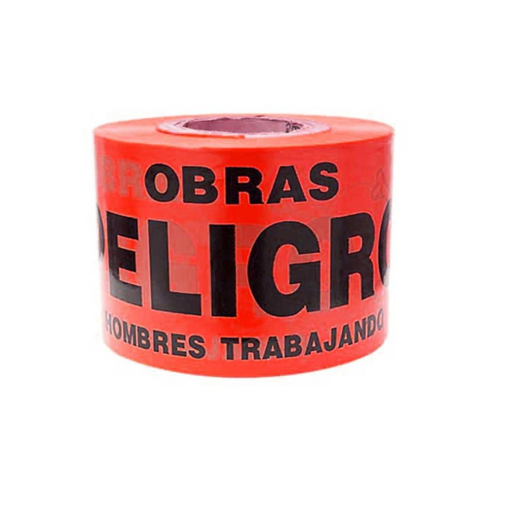 Rollo Cinta de seguridad Rojo Peligro x 200 M