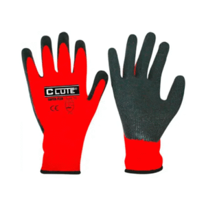GUANTE SUPER FLEX ROJO/ NEGRO TALLA 9/M - CLUTE