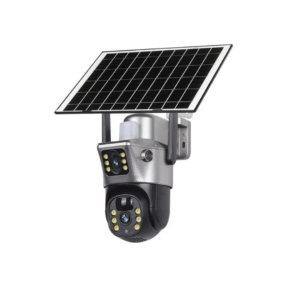 Camara de Seguridad WiFi con Panel Solar Doble Lente