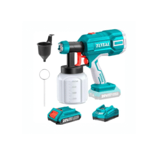 PISTOLA DE PINTURA 20V INALÁMBRICA 800ML INCLUYE (1 PISTOLA DE PINTAR 20V, 1 AGUJA PARA LIMPIAR BOQUILLA, 1 TAZA MEDIDORA, 1 BATERÍA DE 20V 4.0 AH Y 1 CARGADOR)