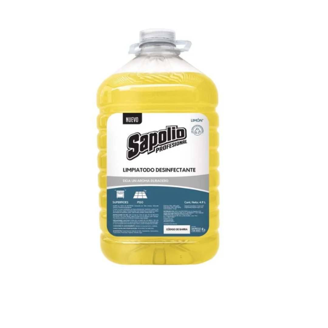 LIMPIATODO SAPOLIO PROF LIMÓN 4.9L