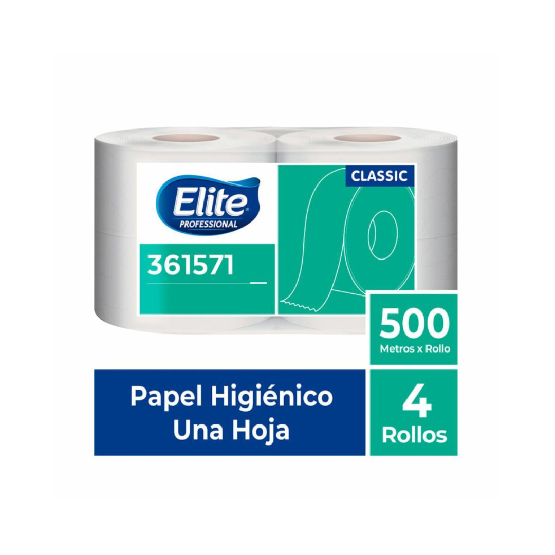 PAPEL HIGIENICO JUMBO BLANCO CLASSIC X 500 MTS 361571 - ELITE PROFESSIONAL