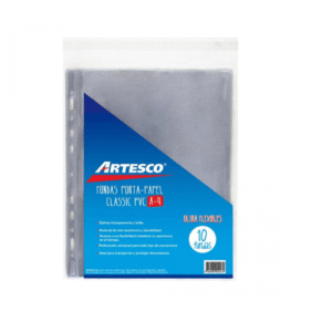 MICA PORTAPAPELES DE PVC TAMAÑO A4 MARCA ARTESCO