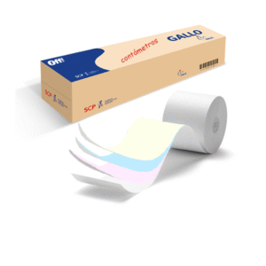 PAPEL CONTOMETRO AUTOCOPIATIVO 76MM X18M ORIGINAL Y TRES COPIAS ( 20 UND ) - GALLO