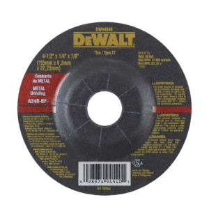 DISCO DESBASTE 4-1/2" x 1/4" - DEWALT